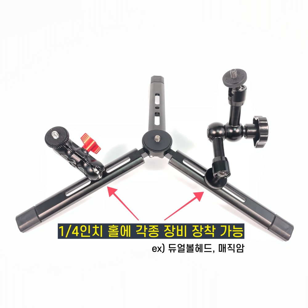 무게중심 메탈 삼각대 - 튼튼한 미러리스 트라이포드 / 브이로그 유튜버 트라이포트 이미지 8