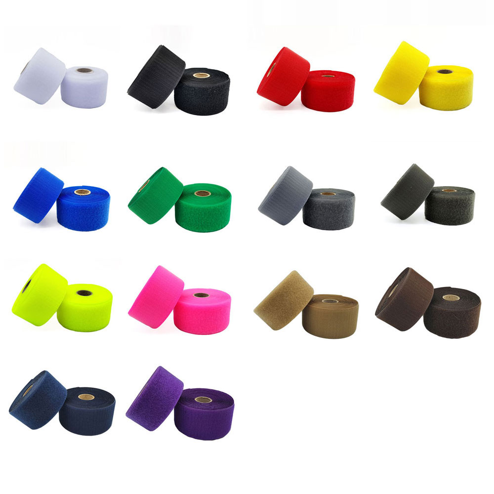 폭 5cm 국산 재봉용벨크로 검정색 거칠이 까슬이 20미터 x 1롤 이미지 4