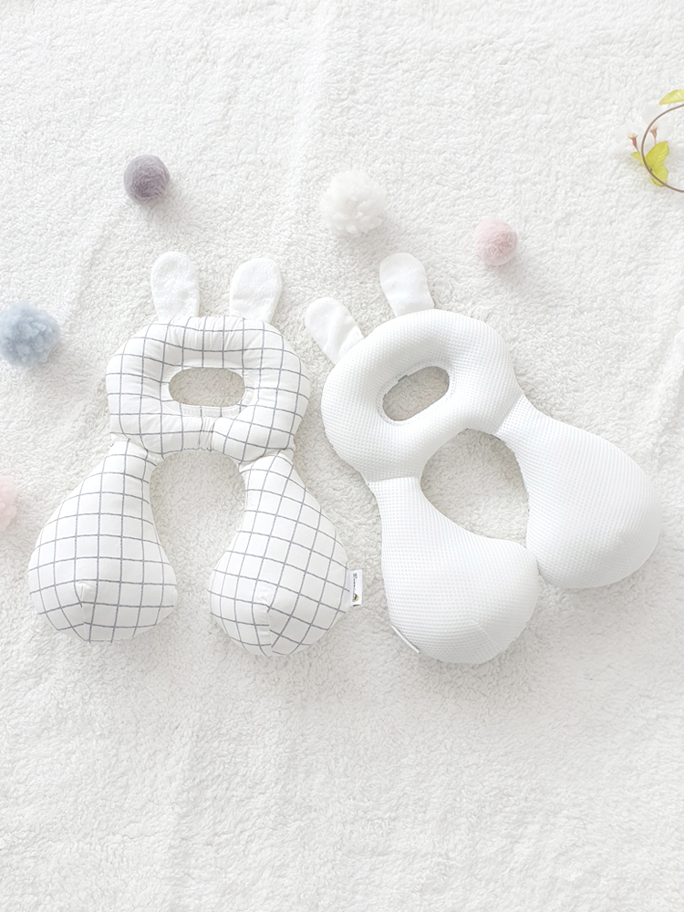 보니숑 아기베개 0-36개월 신생아 짱구베개 두상 태열 관리 일반사이즈 모던체크(메쉬)