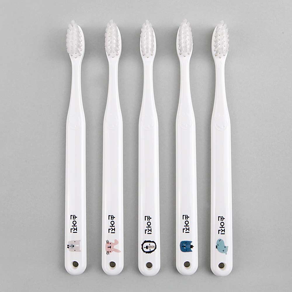 [주문제작]어린이칫솔 해피프렌즈 3세이상 올미세모 토끼