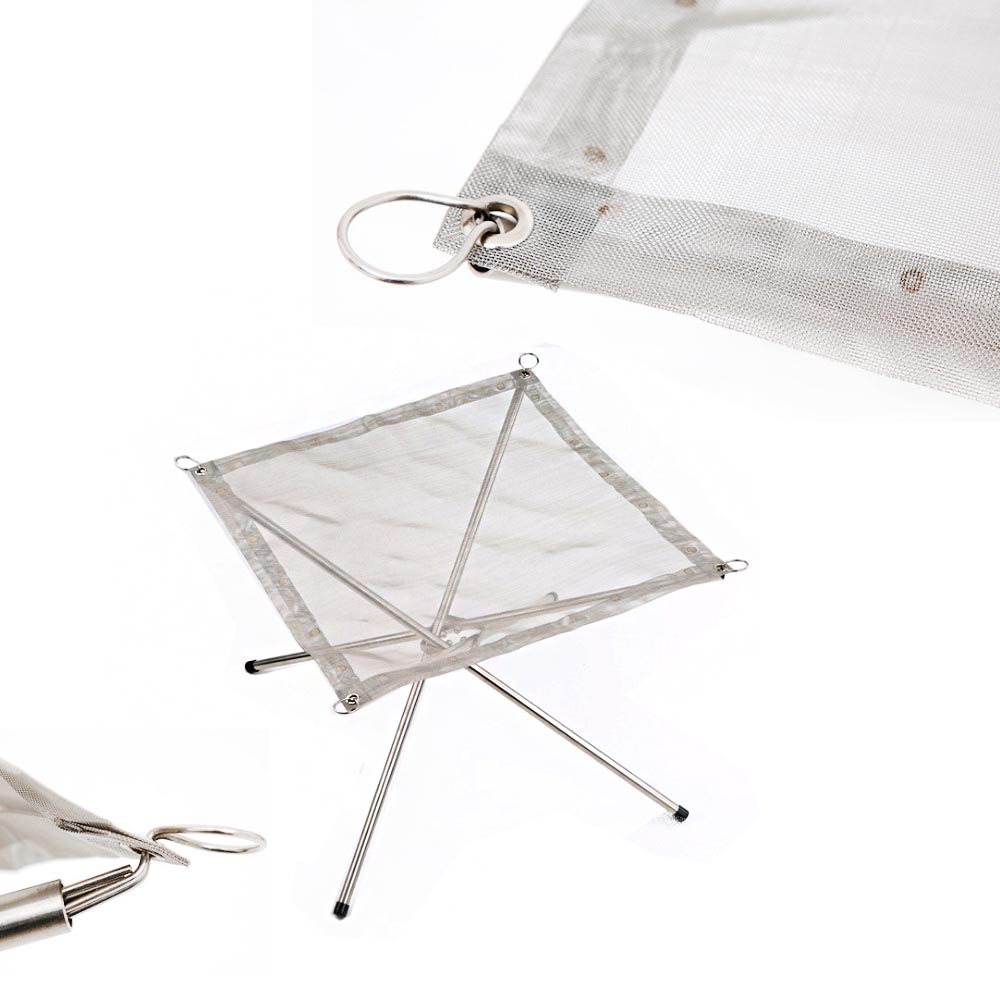 모아이캠핑 경량 접이식 불멍 장작 메쉬 화로대 중형