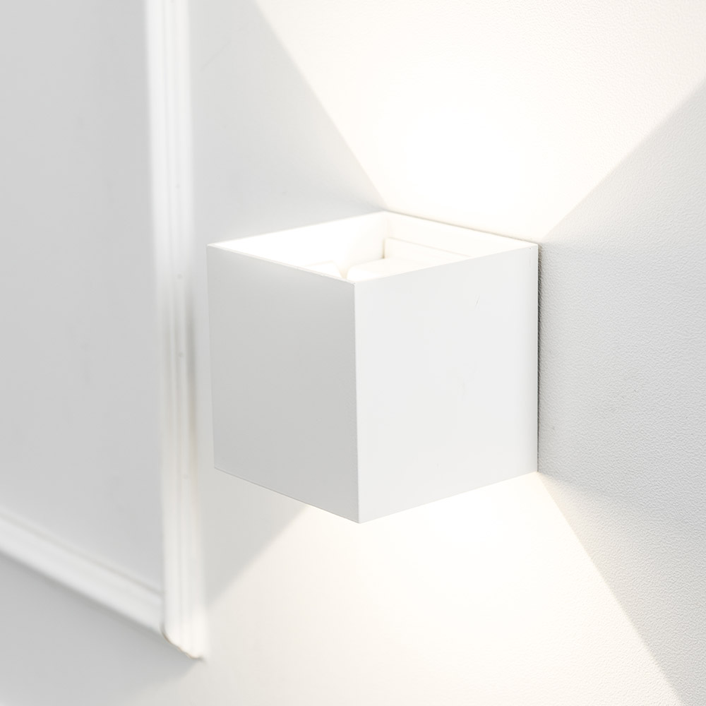 LED 모던 사각 외부 벽등 8W 블랙 - 상세 이미지 3