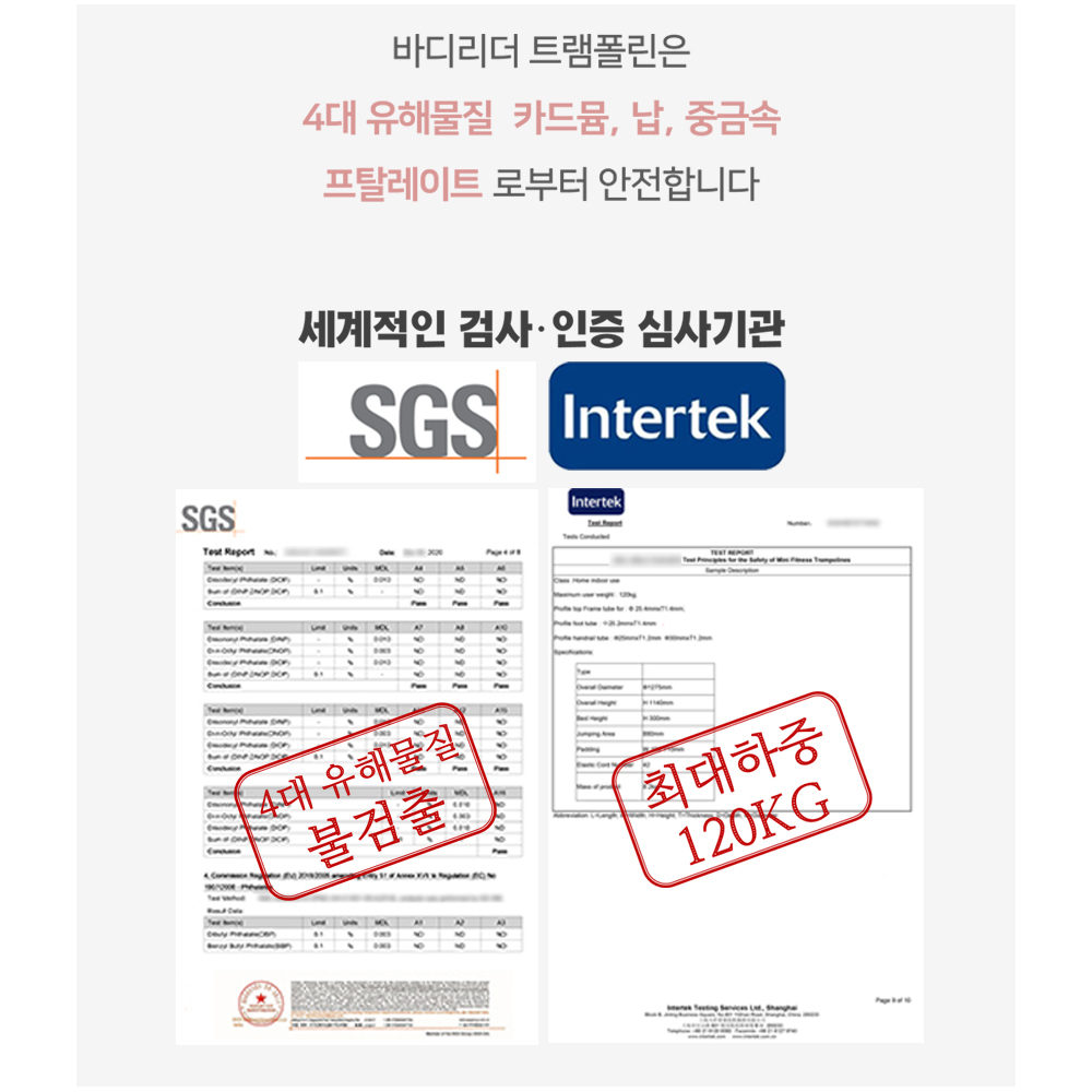 바디리더 점핑 다이어트 트램폴린 방방이 손잡이 대형 가정용 실내 육각 성인 와이드 - 상세 이미지 2