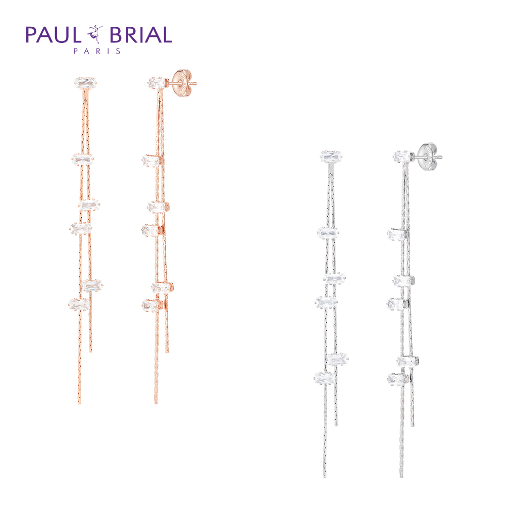 폴브리알 주얼리 바게트 드롭 귀걸이 PYBE0092_BRASS - 메인 이미지
