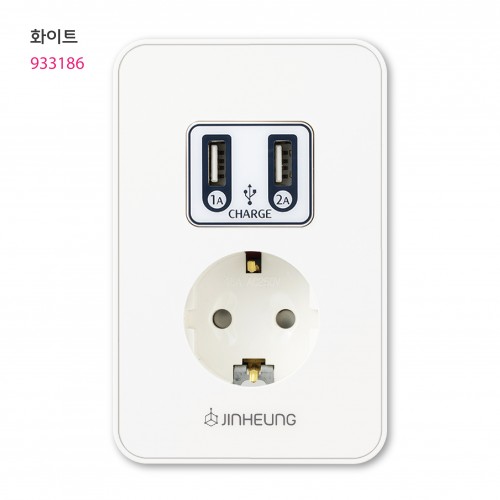 USB 매립 빌트인 콘센트 디아트 1구 화이트 이미지 6