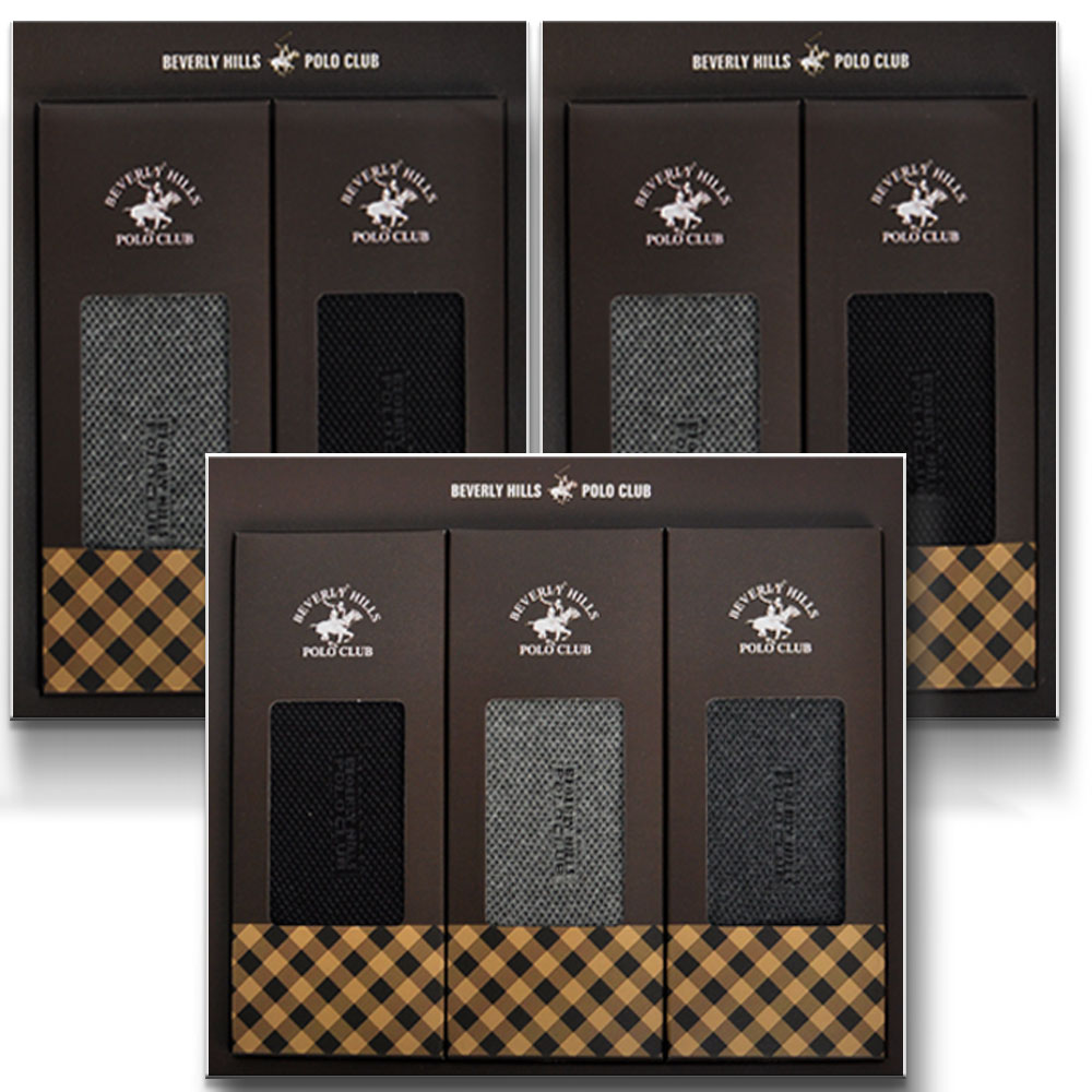 버버리힐즈폴로클럽 남성양말 이중직 쟈가드 양말 선물세트 - 상품 이미지