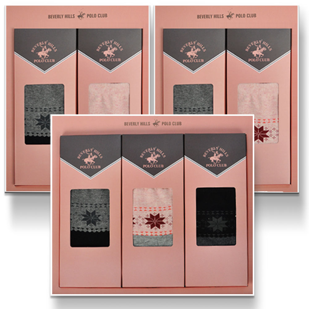 비버리힐스폴로클럽 여자발목양말 눈꽃 플라워 면양말 선물세트 - 상품 이미지