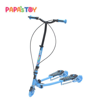 파파스토이OEM 21ST 트라이더 어린이 세발 킥보드 스쿠터 블루