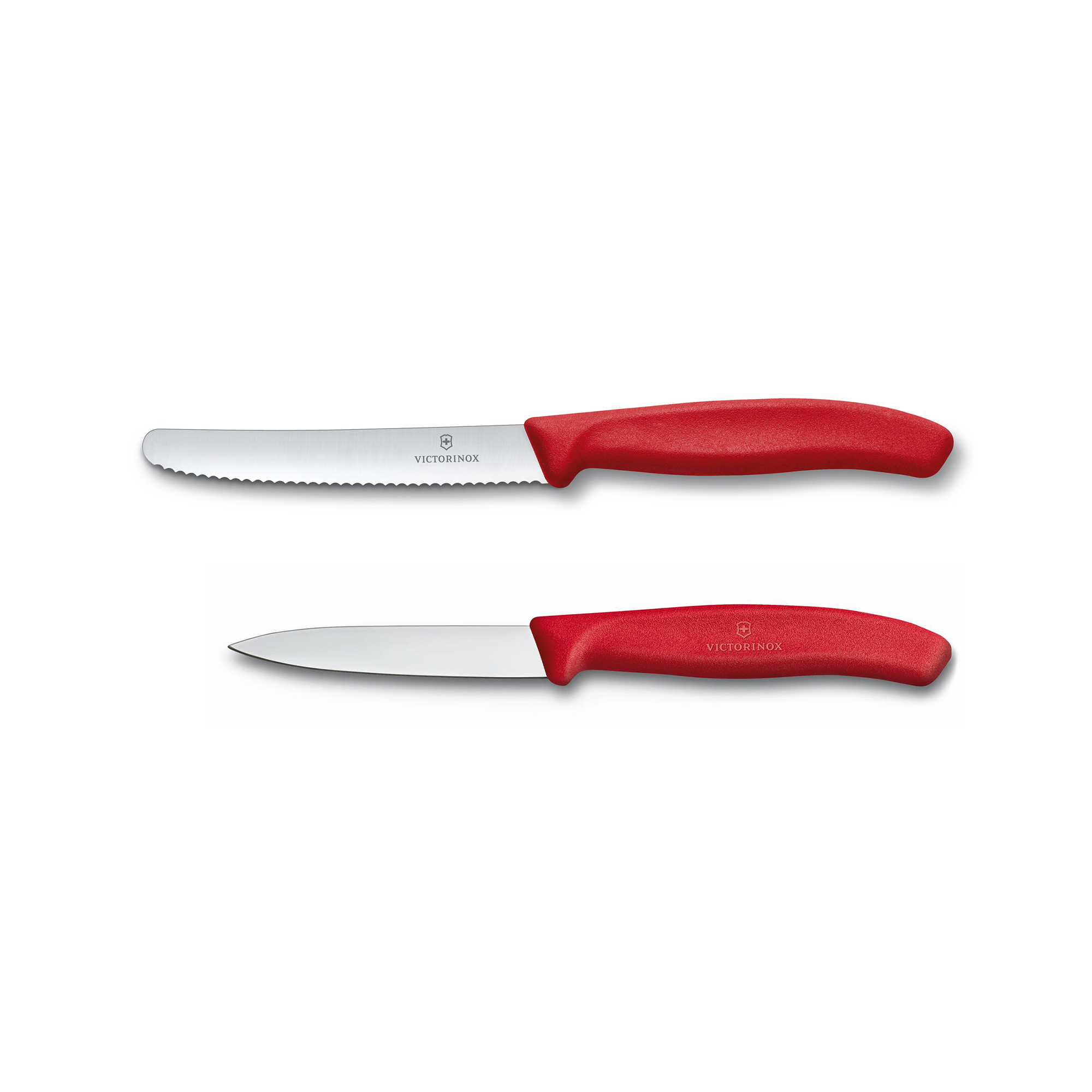 빅토리녹스 스위스 클래식 물결/일자 과도 페어링 나이프/필러 3종세트 - 8cm/11cm 레드 6.7111.31 - 상세 이미지 3