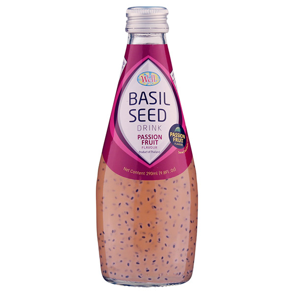 카페앤쿨 웰 바질시드 드링크 290ml 12병 망고 리치 패션후르츠 : 해찬