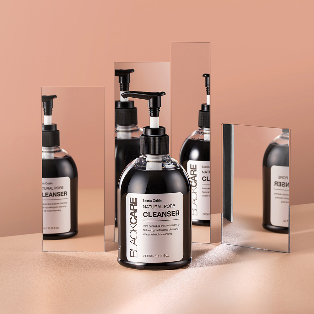 (2종)블랙케어 약산성 모공 젤클렌저2종(젤투폼 여드름 항균세안300ml2병+여행용4병) : 빈스캐빈 공식스토어