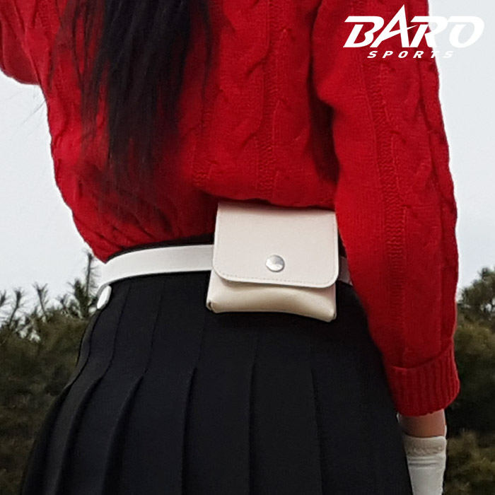 투웨이 골프힙색 벨트 파우치 여성 볼주머니 벨트형 골프공주머니 케이스 - 상품 이미지