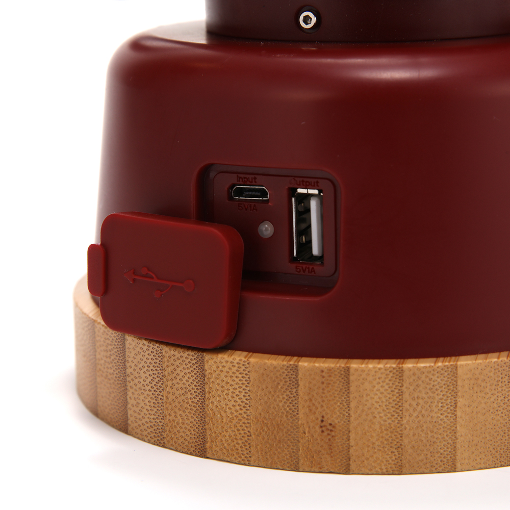 지오프리 감성 LED 랜턴 레드 캠핑 휴대용 충전식 차박 텐트 실내등 무드등 빈티지 조명