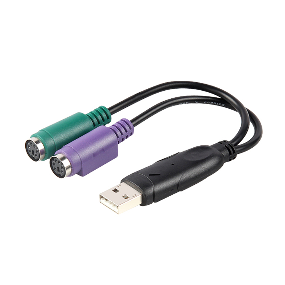 넥시 USB to PS2 컨버터 변환 젠더 아답터 - 상품 이미지