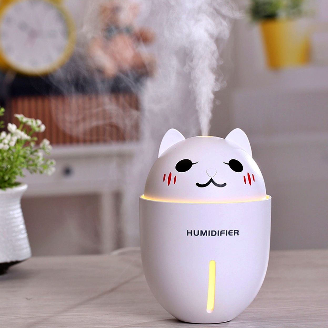 사무실미니가습기 1인용 회사용 간이 탁상 가습기 책상 가습기