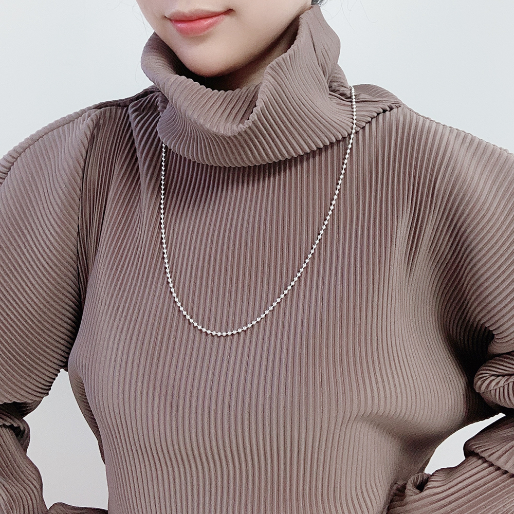925실버 3mm 볼 체인 순은 선글라스줄 안경 목걸이 스트랩 이미지 7