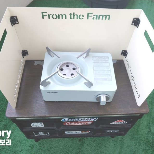 버너바람막이 구이바다 부르스타 캠핑 가스 가림막 M 핫핑크