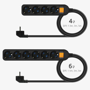 고용량멀티탭 블랙 고전압 고전력 국산 안전 컴퓨터 공업용 에어컨용 고압 ... 실사용 후기 | 효과 있을까? - 상품 이미지 3