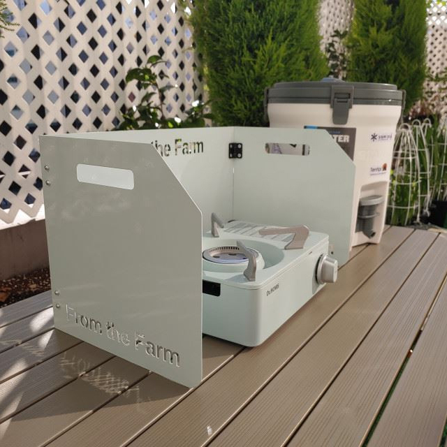 버너바람막이 구이바다 부르스타 캠핑 가스 가림막 M 핫핑크