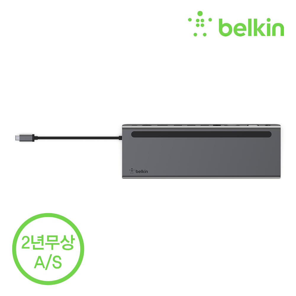 벨킨 11in1 USB C타입 멀티 허브 독 100W 충전 HDMI VGA 이더넷 노트북 거치대형 INC004bt 아이폰17 16 갤럭시 S25 그램 맥북 노트북 호환 이미지 6