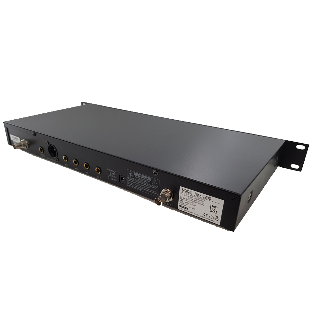 카날스 BK-4200 무선마이크 교회 공연용 방송용 핸드 핀 4채널 무선마이크 BK4200 - 상세 이미지 4