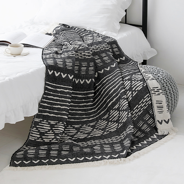 DASHAN 테슬담요 125x150 블랙패턴 이미지 7