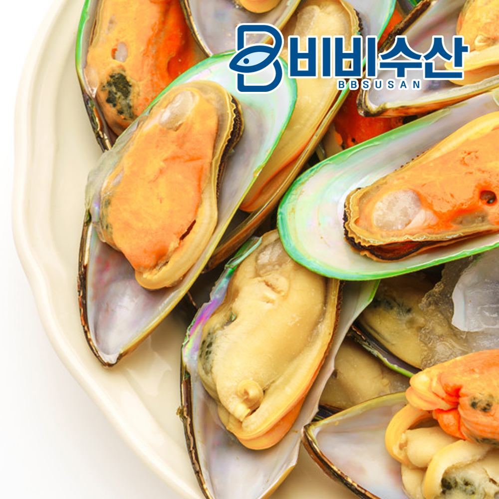 반탈각 그린홍합 800g, 1개 - 상품 이미지