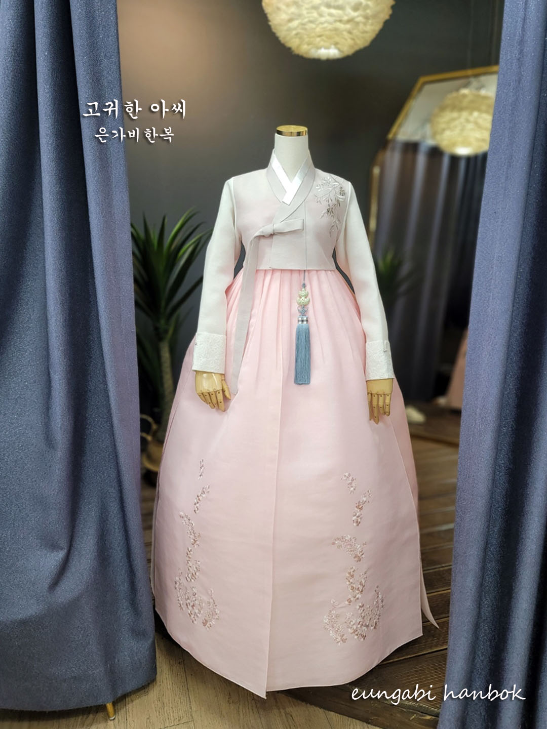 [한복대여]고귀한 아씨 하객 혼주한복 신부 돌잔치 행사 결혼식 - 상세 이미지 5