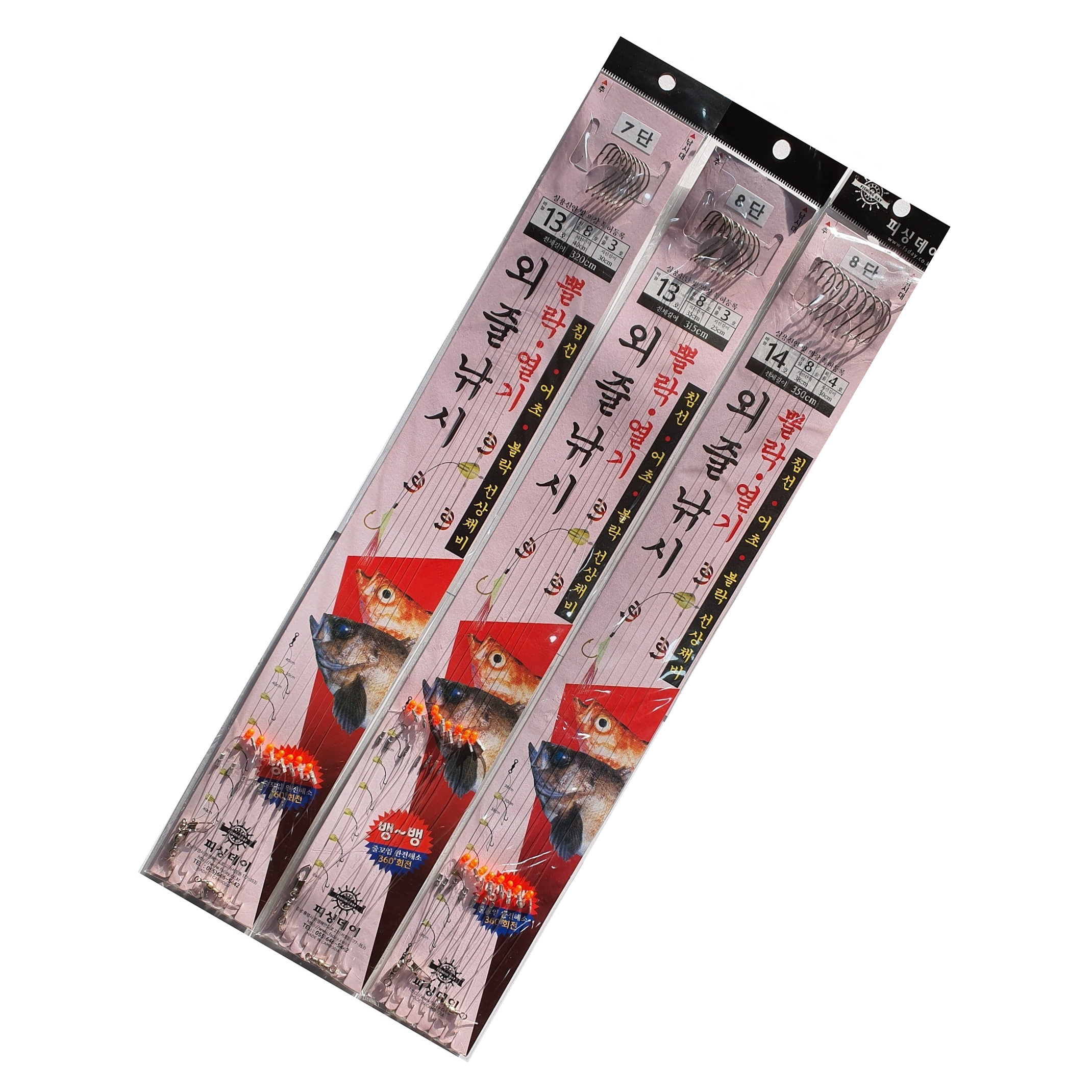 피싱데이 볼락 열기 외줄낚시 침선 어초 볼락 선상채비 바늘13호 원줄8호 목줄 3호