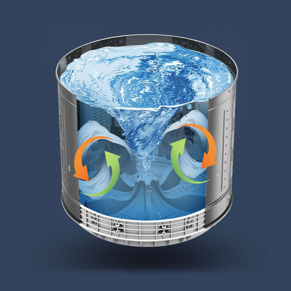 하이얼 아쿠아 소형 통돌이 세탁기 전면 이미지