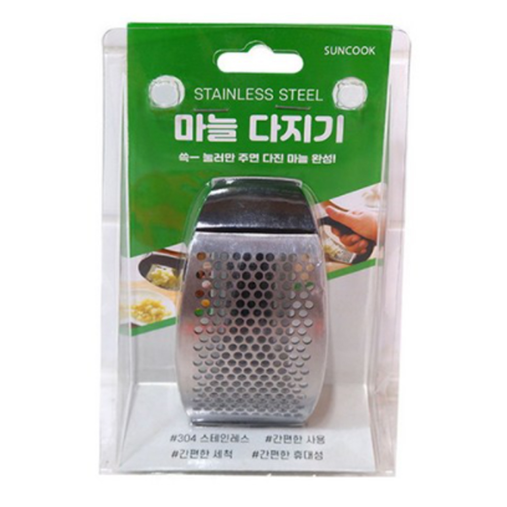 썬쿡 전원주 마늘 다지기 1P 으깨기 다진 통 마늘 스텐 - 상품 이미지