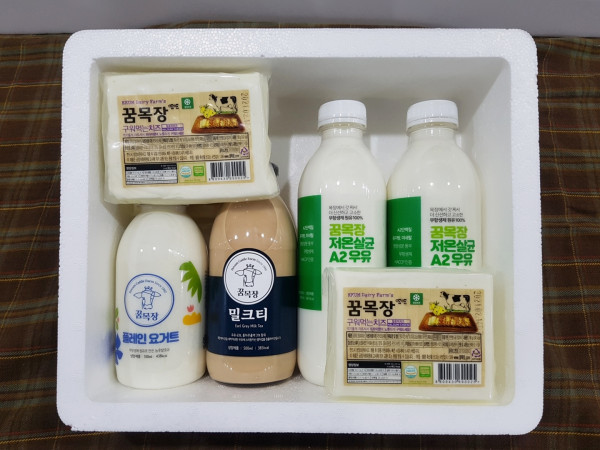김포시 사회적경제마켓,꿈목장 유제품 선물셋트