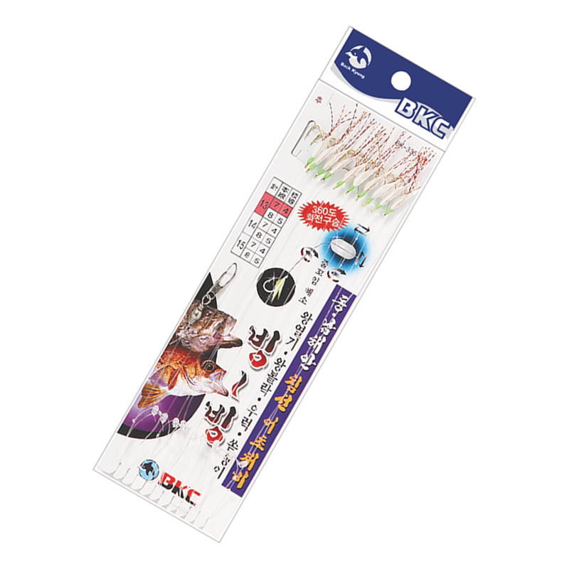 백경 침선어초외줄 채비 어피 BK-335 우럭 열기 볼락채비