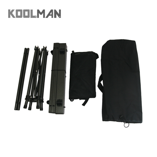 KOOLMAN(쿨맨) 알루미늄 접이식 캠핑 테이블 소형, 오크 - 상세 이미지 3