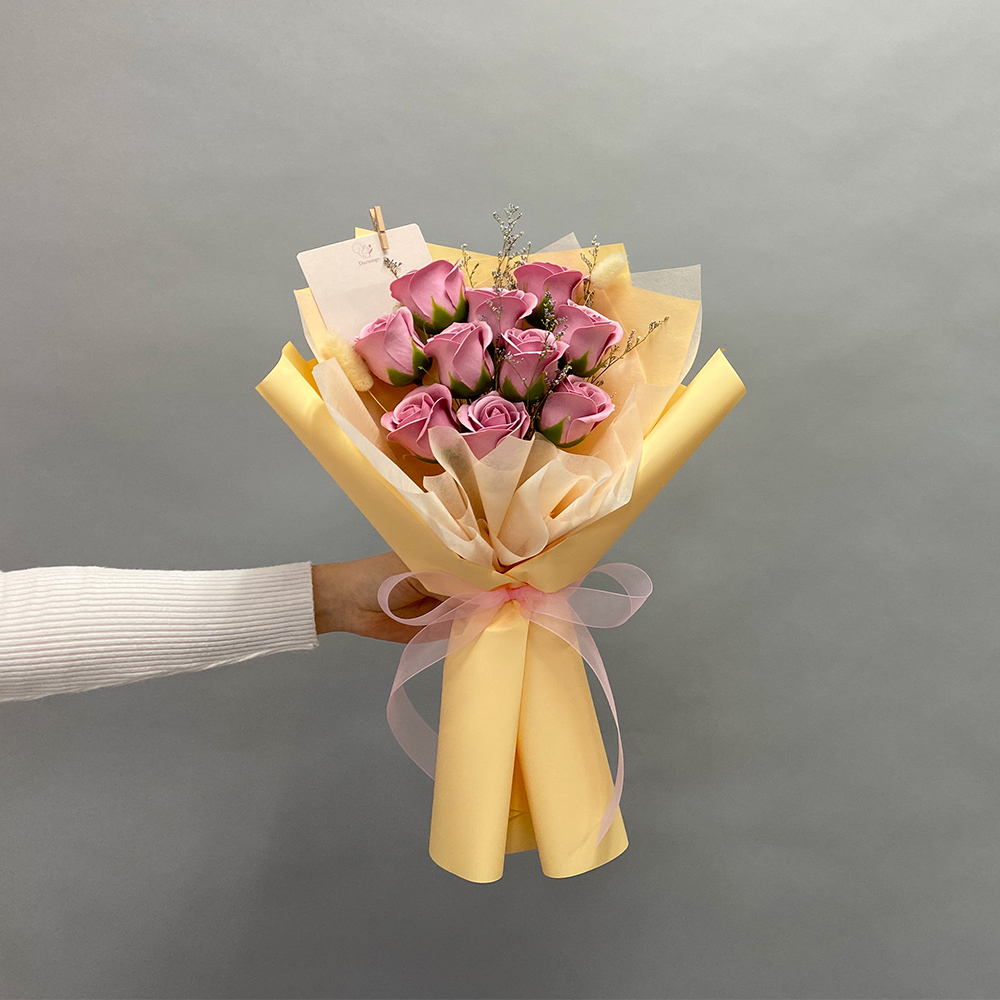 로즈데이 분홍장미 비누꽃다발 여자친구 생일선물 기념일 부모님생신 졸업꽃다발 꽃선물 - 상세 이미지 3
