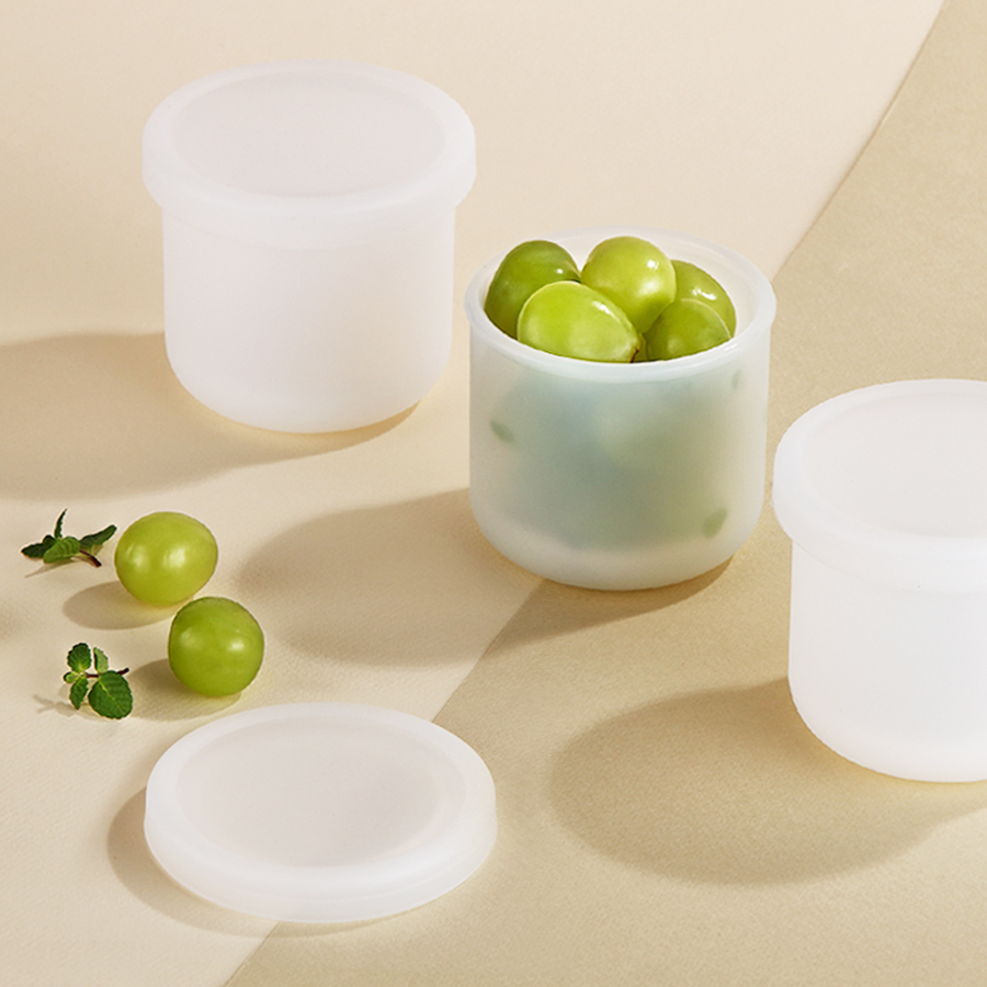 폼폼 반투명 실리콘 밀폐용기 3P세트 (275ml) - 상세 이미지 5