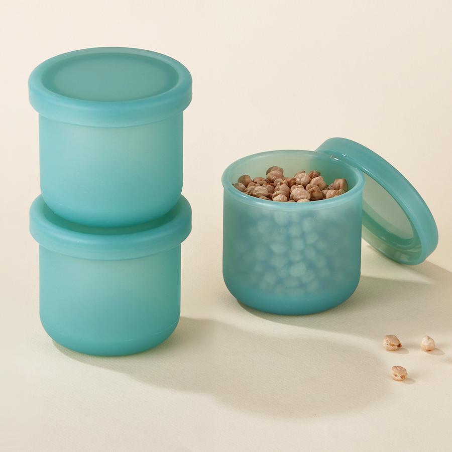 폼폼 반투명 실리콘 밀폐용기 3P세트 (275ml) 이미지 8