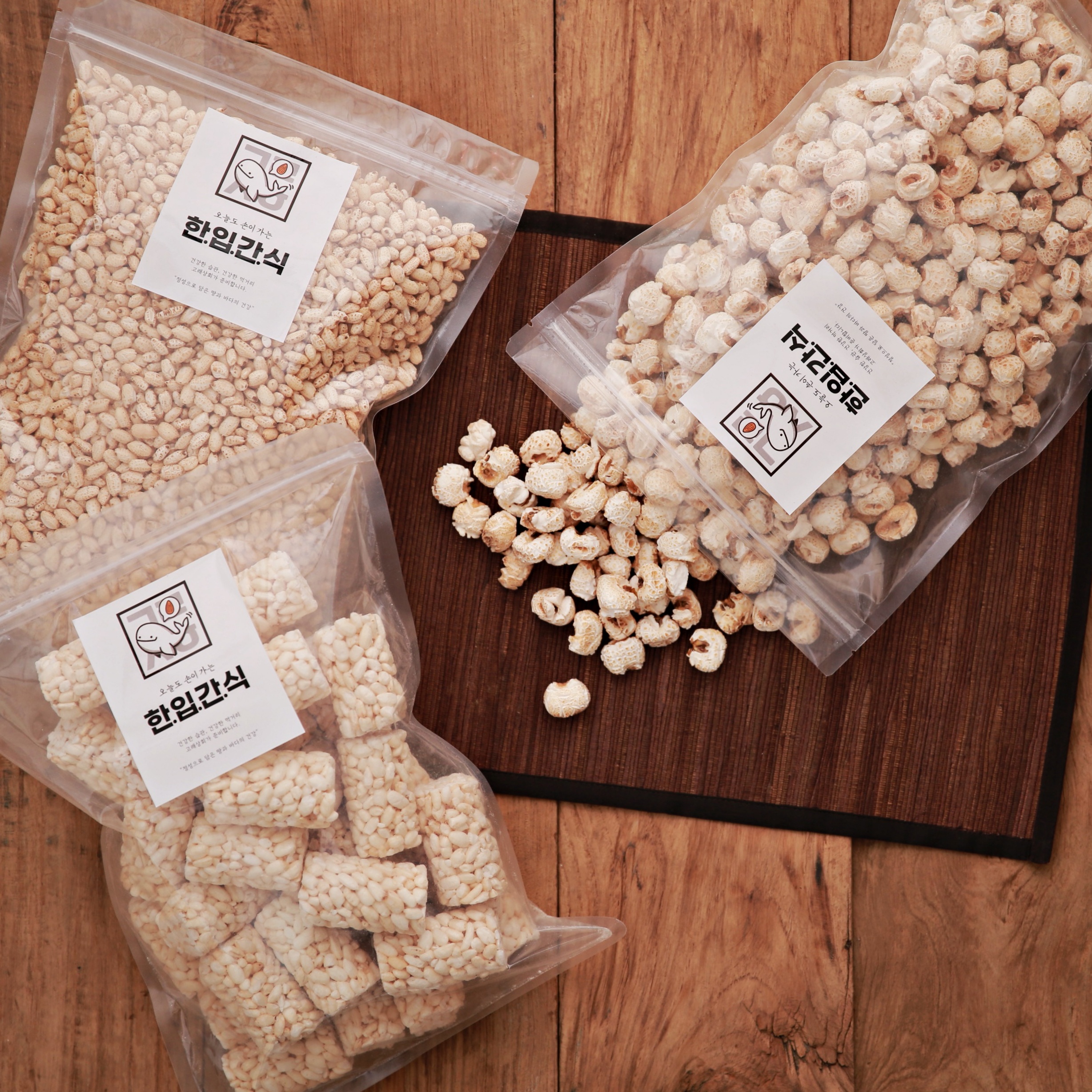 고래상회 전통 우리 쌀과자 뻥튀기 튀밥 강냉이 떡뻥 쌀대롱 한과 골라담기