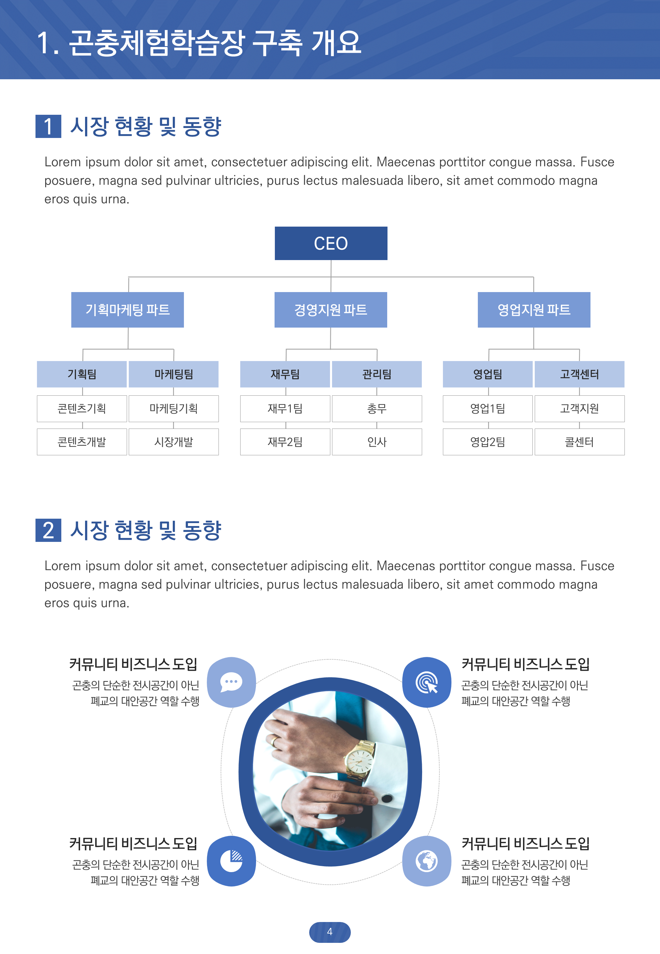 453 깔끔한 세로형 ppt 템플릿, 제안서 보고서 사업계획서 마케팅 비즈니스 파워포인트 - 상세 이미지 2