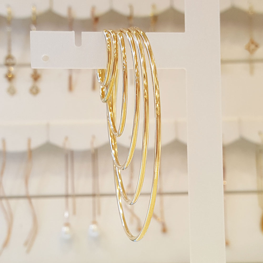 14k 링 귀걸이 파이프 2cm 3cm 4cm 5cm 6cm GF245 - 상세 이미지 2