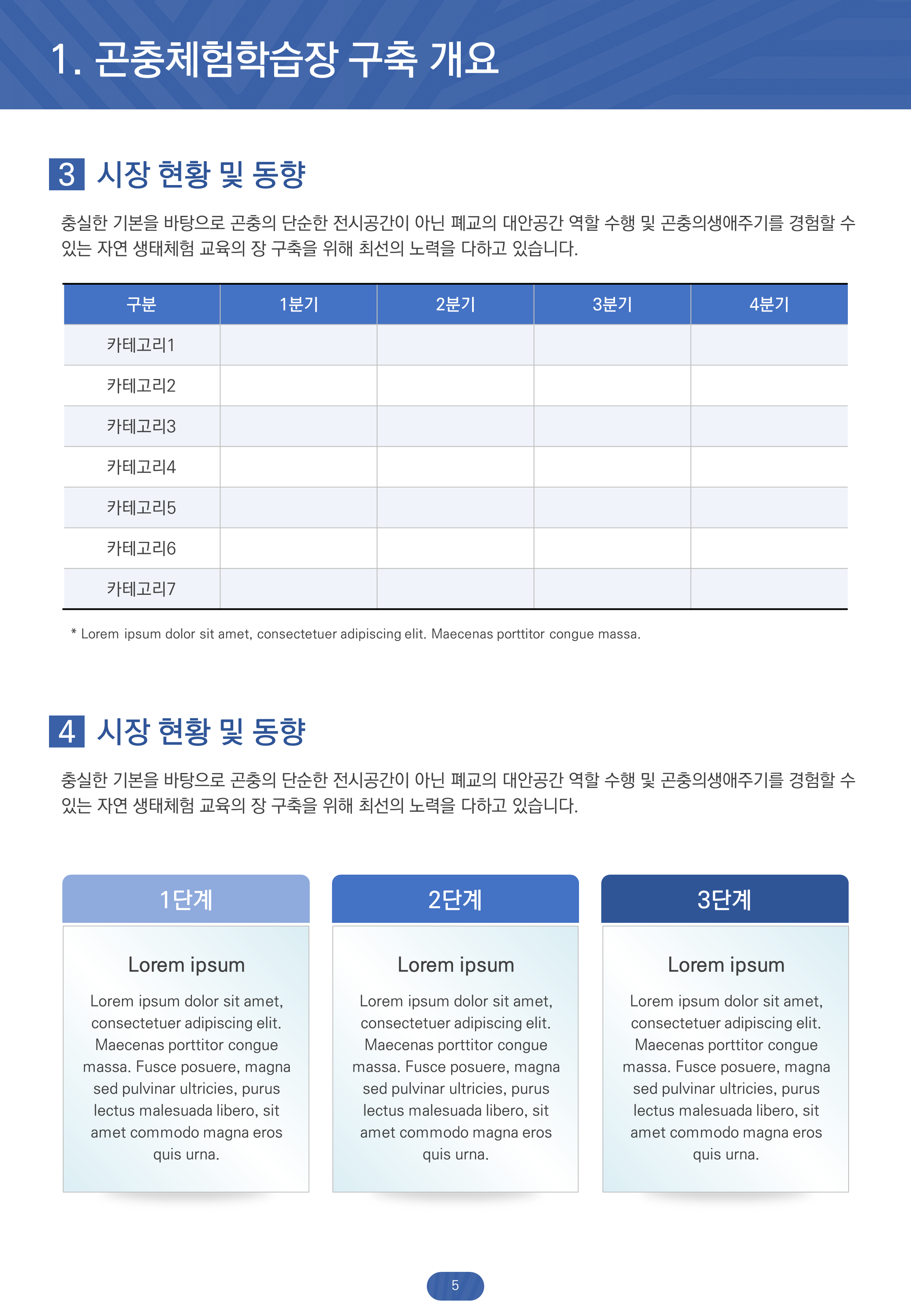 453 깔끔한 세로형 ppt 템플릿, 제안서 보고서 사업계획서 마케팅 비즈니스 파워포인트 - 상세 이미지 3