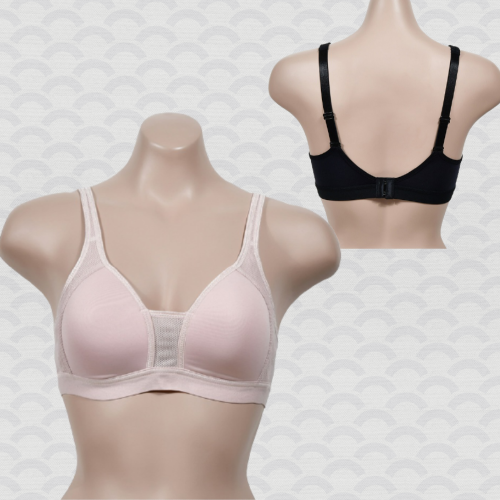 비비안스포츠브라 후크 75a컵 80a컵 85a컵 90a 95a 노와이어 메쉬 탑 쿨링 - 메인 이미지
