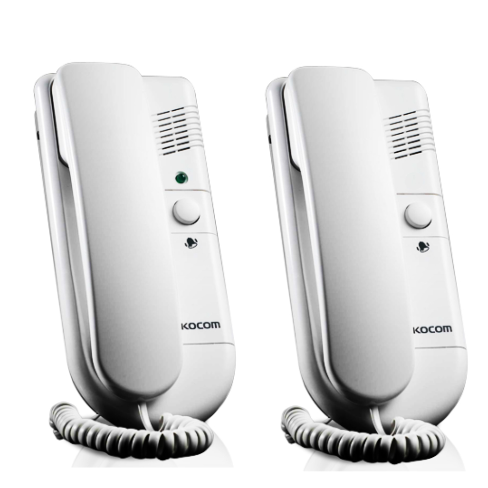 코콤 주택인터폰 2선식 도어폰 셋트 KDP-502A 모기+자기 전화선2가닥 간편한설치 보수 신축 신설 AC220V 전화선별도 구매 가정용 사무실 출입구 학교 병원 시설 입출 통제 - 상세 이미지 2