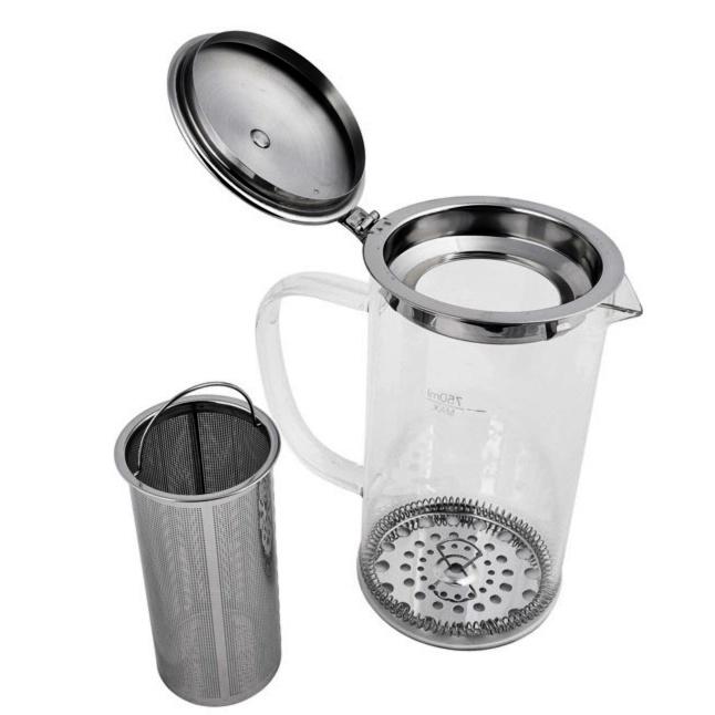 내열유리 티포트 1리터 인덕션 유리 주전자 차거름망 홍차 티포투 티포터 티메이커