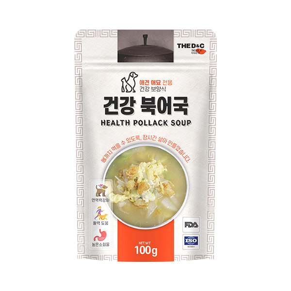 더독 강아지 건강 보양식 북어국, 100g, 1개 - 상품 이미지