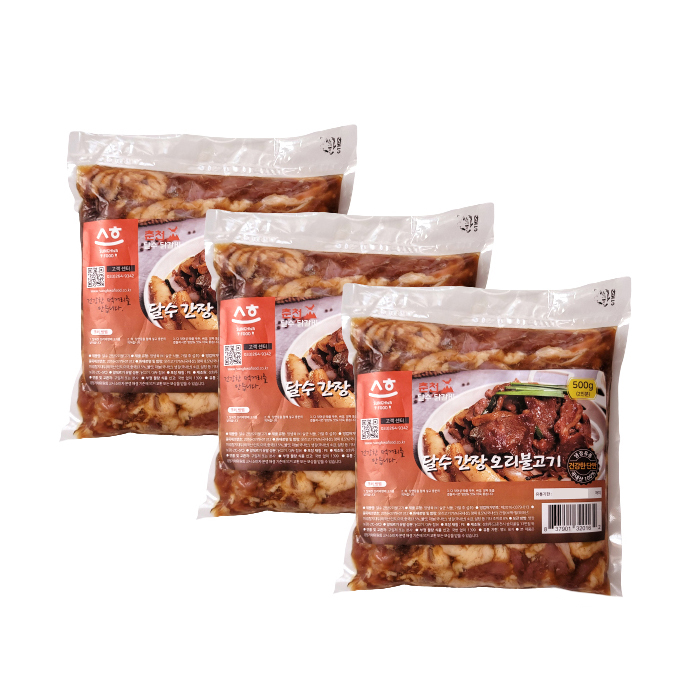 춘천 달수 간장 오리불고기 성화푸드 오리고기 밀키트 맛집 1kg, 2개 - 상세 이미지 5
