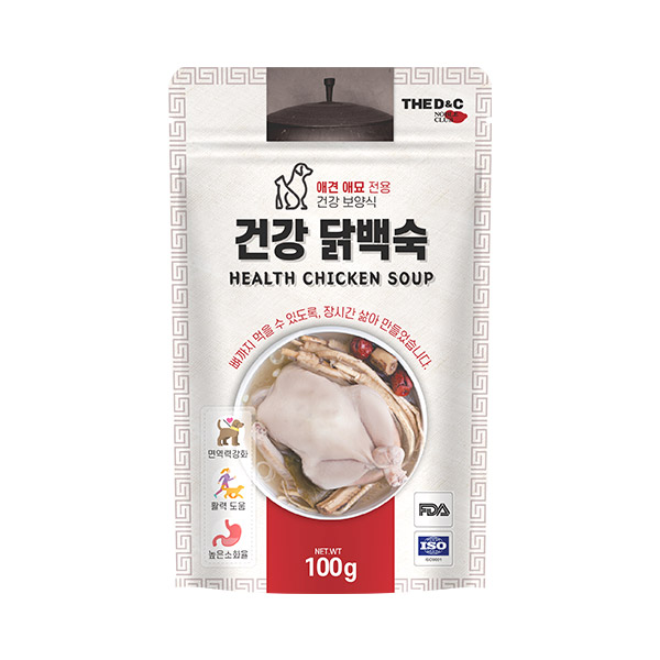 더독 강아지 건강 보양식 닭백숙, 100g, 1개 - 상품 이미지