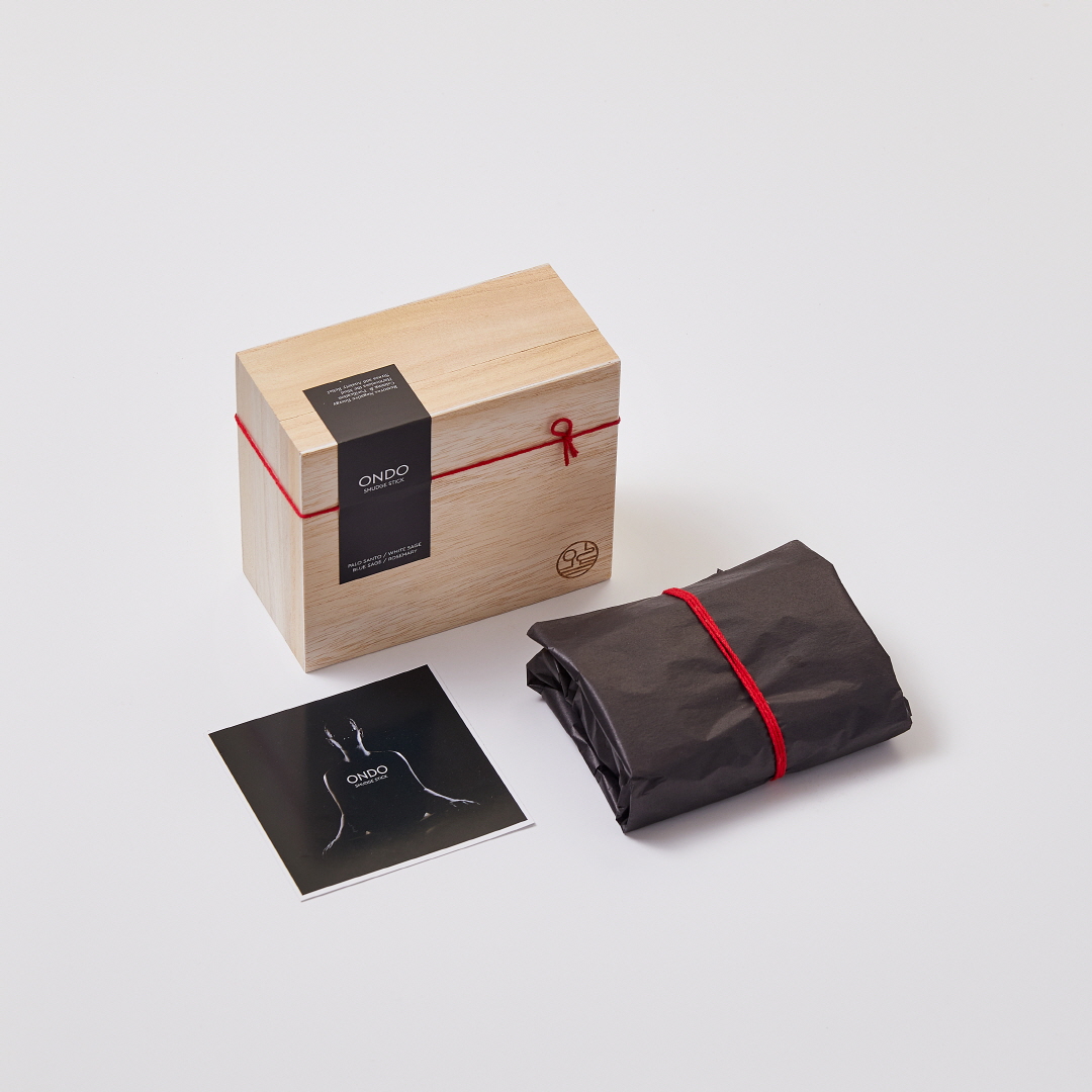 ONDO 스머지스틱 - Special Set A – 프리미엄 우드 박스 / 천연 아로마 인센스 스틱 방향제 - 상세 이미지 2