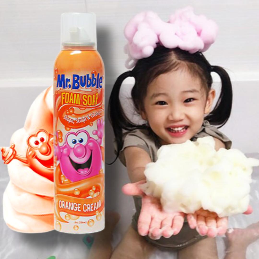 오렌지 유아버블클렌저 236ml 아기 바디 워시 키즈 샴푸 아기거품목욕 신생아 베이비