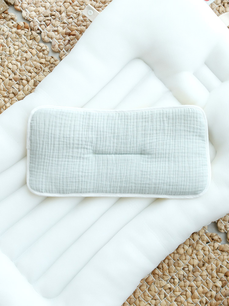 신생아 납작베개 매쉬 거즈 양면 돌아기베개